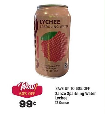 Grocery Outlet Sparkling water lychee offer