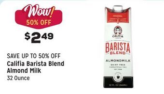 Grocery Outlet Barista blend almond milk offer
