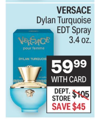 CVS Versace dylan turquoise edt spray 3.4 oz. offer