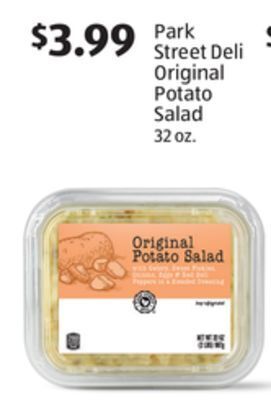 Aldi Park street deli original potato salad offer