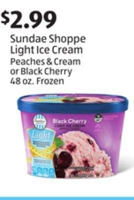 Aldi Sundae shoppe light ice cream offer