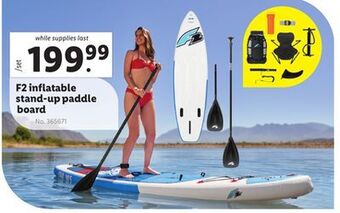 Lidl F2 infl atable stand-up paddle board offer
