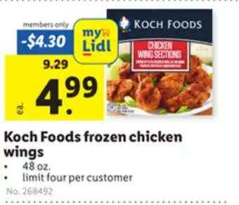 Lidl Koch foods frozen chicken wings offer