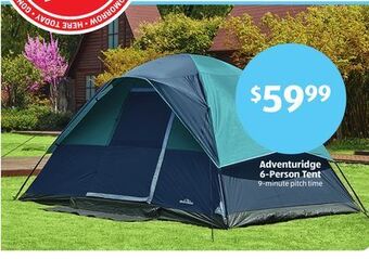Aldi Adventuridge 6-person tent offer