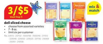 Lidl Deli sliced cheese offer