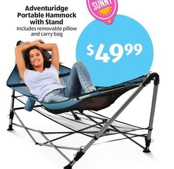 Aldi Adventuridge portable hammock with stand offer