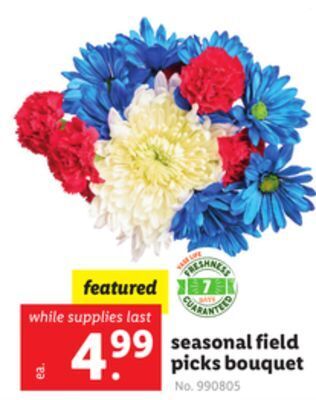 Lidl Seasonal field picks bouquet offer