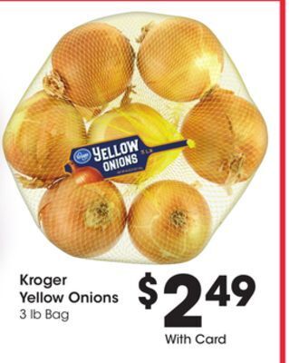 Kroger Kroger yellow onions offer