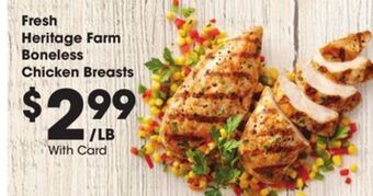 Kroger Fresh heritage farm boneless chicken breasts offer
