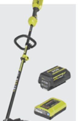 The Home Depot Ryobi 40v 15 string trimmer 4.0ah kit offer