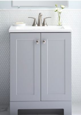 The Home Depot Glacier bay vanity with cultured marble top offer