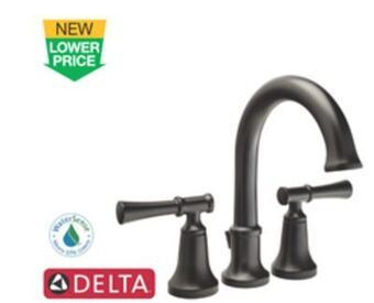 The Home Depot Delta chamberlain™ matte black finish bath faucet offer