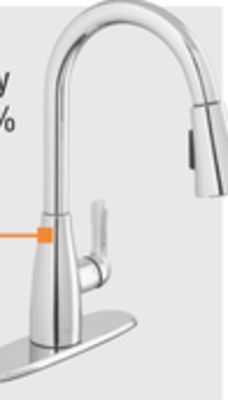 The Home Depot Glacier bay mckenna chrome finish pull-down kitchen faucet offer