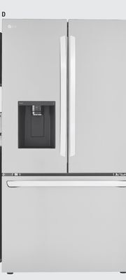 The Home Depot Lg 26 cu. ft. stainless steel counter-depth french door refrigerator offer