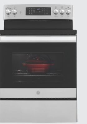The Home Depot Ge 5.3 cu. ft. stainless steel electric range offer