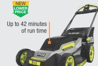 The Home Depot Ryobi 40v hp 20 self-propelled brushless cordless mower 6.0ah kit offer