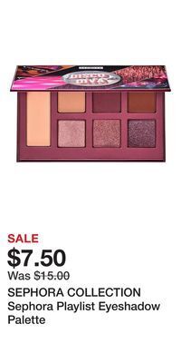 Kohl's Sephora collection sephora playlist eyeshadow palette offer