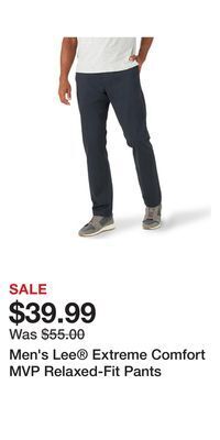 Kohl's Men's lee® extreme comfort mvp relaxed-fit pants offer