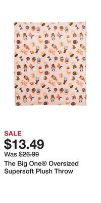Kohl's The big one® oversized supersoft plush throw offer