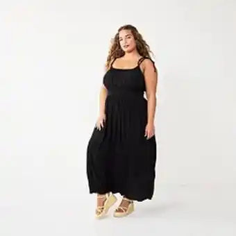 Kohl's Juniors' plus size so® tie shoulder maxi dress offer
