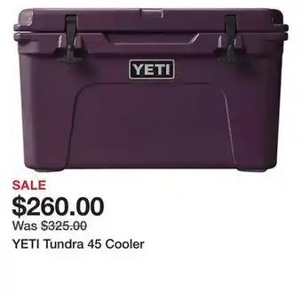 Dick's Sporting Goods Yeti tundra 45 cooler offer