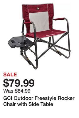 Dick's Sporting Goods Gci outdoor freestyle rocker chair with side table offer