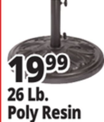 Ocean State Job Lot Polyresin umbrella base, 26 lbs offer