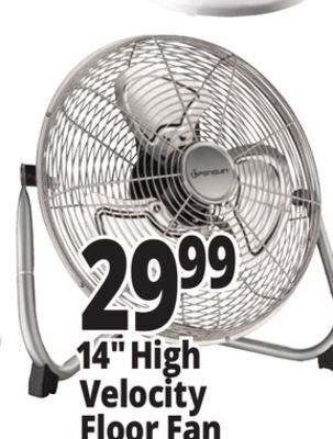 Ocean State Job Lot Penguin high velocity floor fan, 14 offer