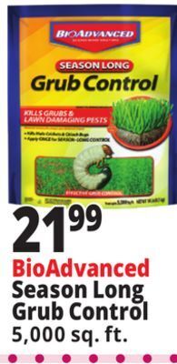 Ocean State Job Lot Bioadvanced season-long grub control, 5,000 sqft, 10 lbs offer