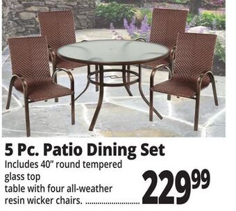 Ocean State Job Lot Glass top round patio table, 40 offer