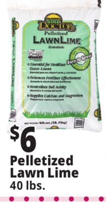 Ocean State Job Lot Soil doctor pelletized lawn lime, 40 lbs offer