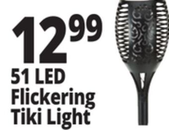 Ocean State Job Lot Solar powered 51 led flickering flame tiki torch light offer
