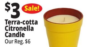 Ocean State Job Lot Terra cotta citronella and eucalyptus candle, 11.6 oz offer