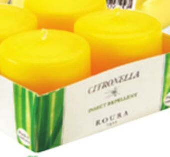 Ocean State Job Lot Citronella insect repellent candles, 4 pack offer