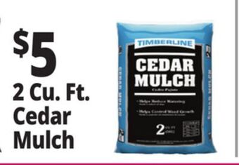 Ocean State Job Lot Timberline cedar mulch, 2 cu ft offer