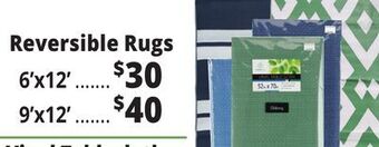 Ocean State Job Lot Reversible rugs offer
