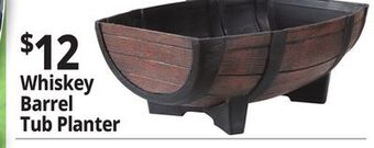 Ocean State Job Lot Whiskey barrel tub planter offer