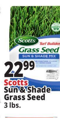 Ocean State Job Lot Scotts turf builder sun & shade mix grass seed, 3 lb offer