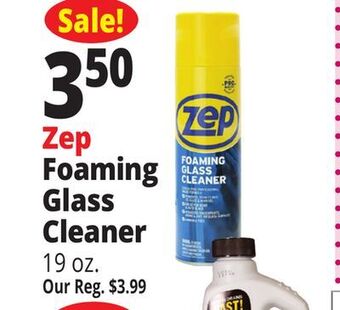 Ocean State Job Lot Zep foaming glass cleaner, 19 oz offer