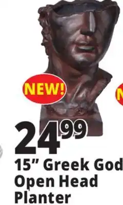 Ocean State Job Lot 15 greek god open head planter offer