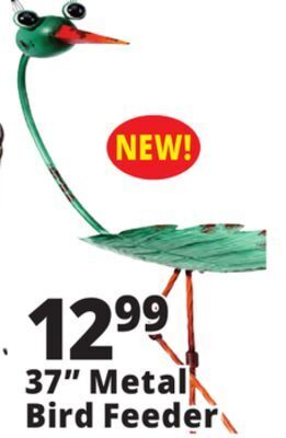 Ocean State Job Lot 37 metal bird feeder offer