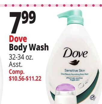 Ocean State Job Lot Dove body wash offer