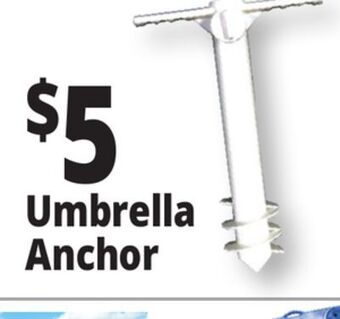 Ocean State Job Lot Beach umbrella anchor offer
