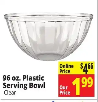 Ocean State Job Lot Plastic serving bowl offer