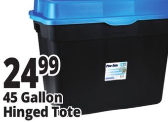 Ocean State Job Lot Gracious living pro-tote hinged storage tote, 45 gal offer