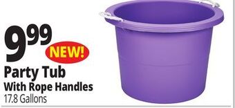 Ocean State Job Lot Party tub with rope handles offer
