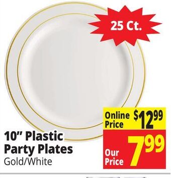 Ocean State Job Lot 10 plastic party plates offer