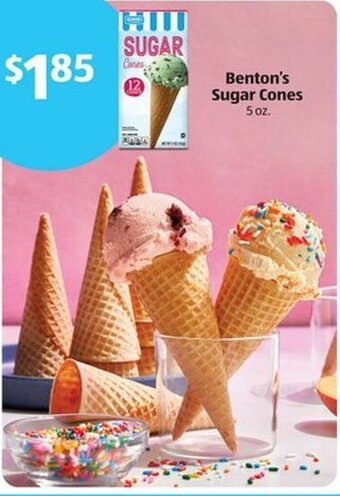 Aldi Benton's Sugar Cones 5 oz. offer