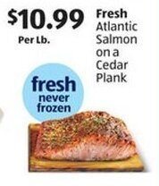 Aldi Fresh Atlantic Salmon on a Cedar Plank offer