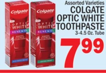 C Town Colgate optic white toothpaste offer
